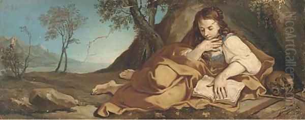 The Penitent Magdalen 2 Oil Painting by Francesco Trevisani