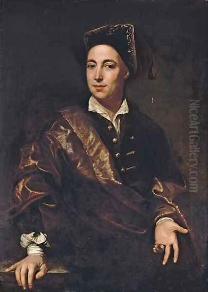 Portrait of a gentleman Oil Painting by Francesco Trevisani