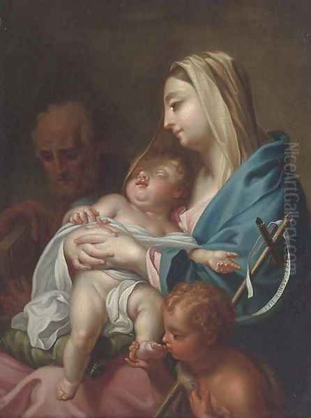 The Holy Family Oil Painting by Francesco Trevisani