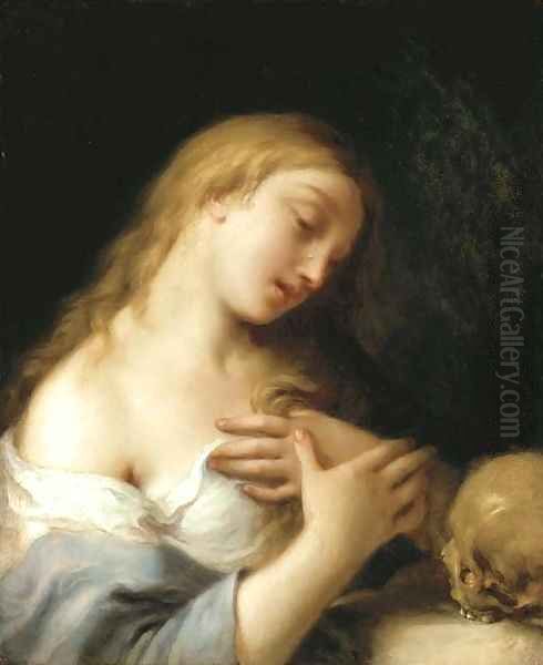 The Penitent Magdalen Oil Painting by Francesco Trevisani