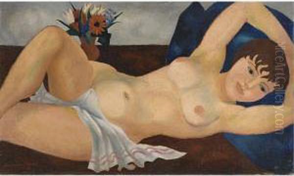 Reclining Nude Oil Painting by Christopher Wood