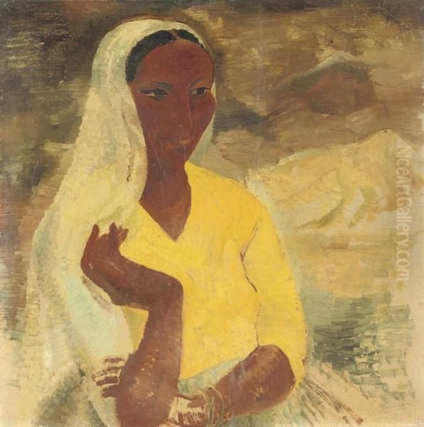 Woman Of Algiers Oil Painting by Christopher Wood