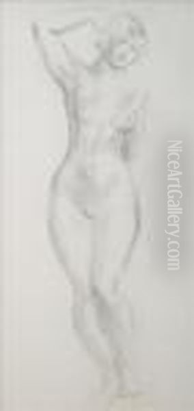 Nude Study Oil Painting by Christopher Wood