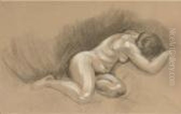 Reclining Nude Oil Painting by Christopher Wood