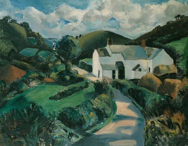 The White Farm Oil Painting by Christopher Wood