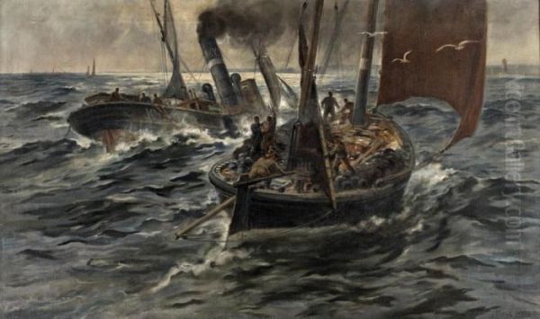 Off The Berminshire Coast by Frank Watson Wood