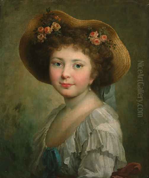 Portrait of a girl Oil Painting by Johann Friedrich August Tischbein