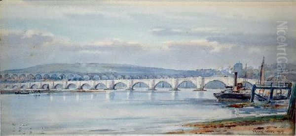 Berwick - On - Tweed Oil Painting by Frank Watson Wood