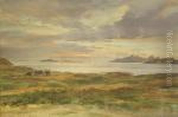 Sunset From Ardnamurchan Oil Painting by Frank Watson Wood