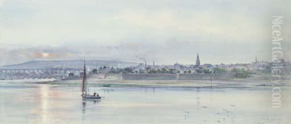 Berwick-on-tweed Oil Painting by Frank Watson Wood