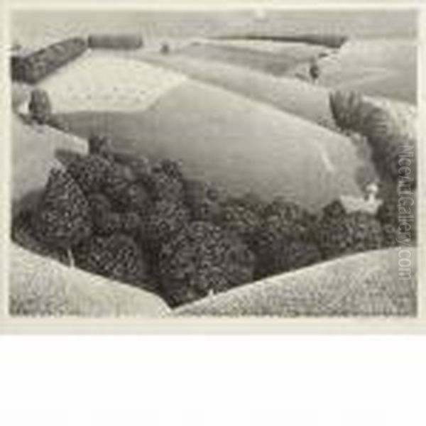 July Fifteenth Oil Painting by Grant Wood