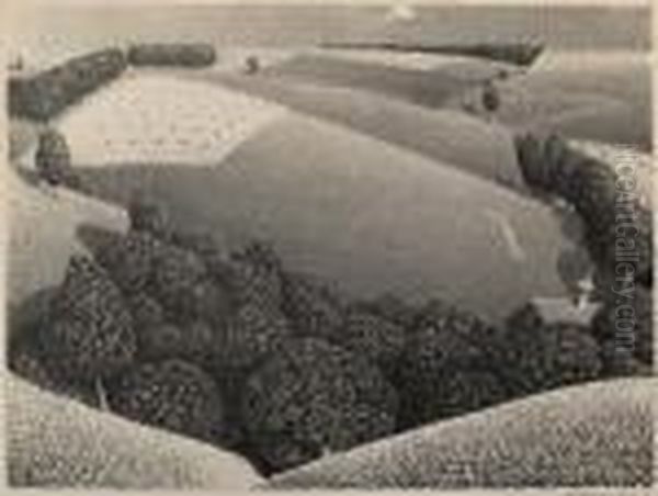 July Fifteenth Oil Painting by Grant Wood