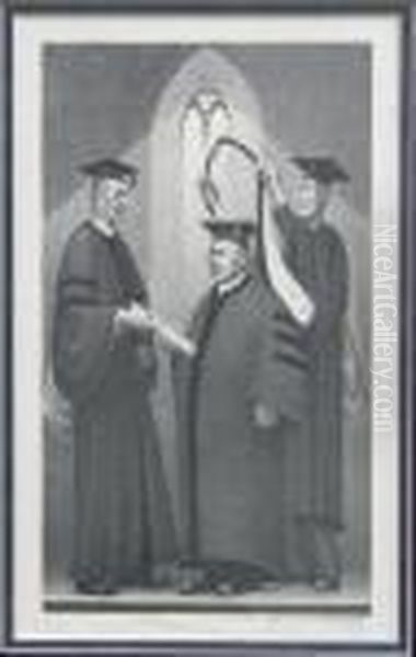 Honorary Degree Oil Painting by Grant Wood