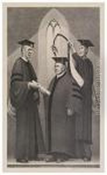 Honorary Degree Oil Painting by Grant Wood