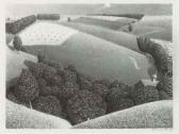 July Fifteenth Oil Painting by Grant Wood