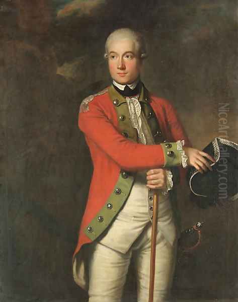 Portrait of an officer Oil Painting by John Trotter