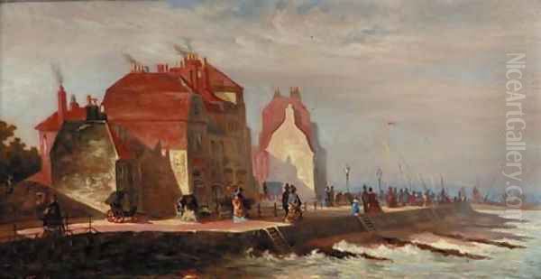 The Promenade, Hastings Oil Painting by Minnie Townley