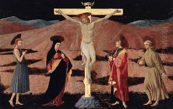 Crucifixion 1460-65 Oil Painting by Paolo Uccello