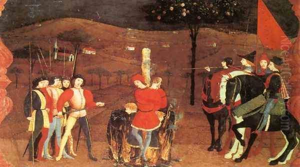 Miracle of the Desecrated Host (Scene 5) 1465-69 Oil Painting by Paolo Uccello