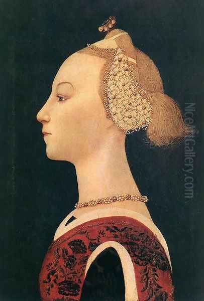 Portrait of a Lady 1450s Oil Painting by Paolo Uccello