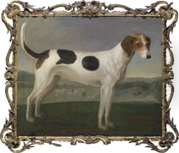 A Hound In A Landscape, A Hunt Beyond Oil Painting by John Wootton