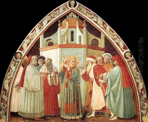 Disputation of St Stephen Oil Painting by Paolo Uccello