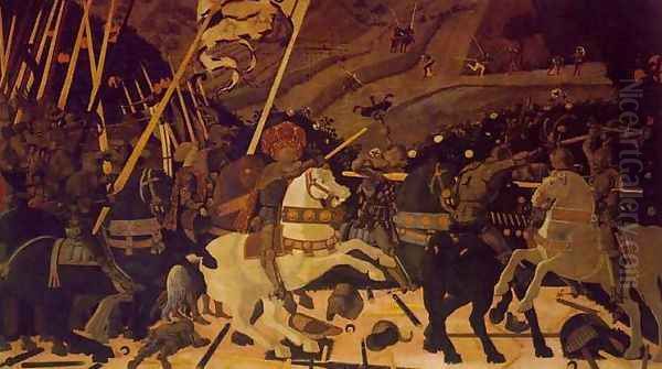 The Rout of San Romano Oil Painting by Paolo Uccello