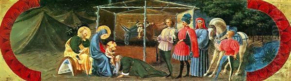 Adoration of the Magi (Quarate predella) Oil Painting by Paolo Uccello