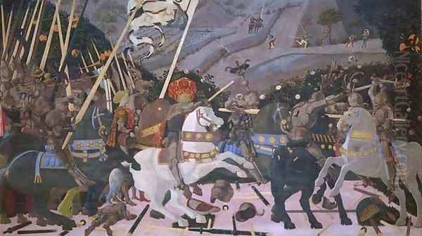 The Battle of San Romano Oil Painting by Paolo Uccello