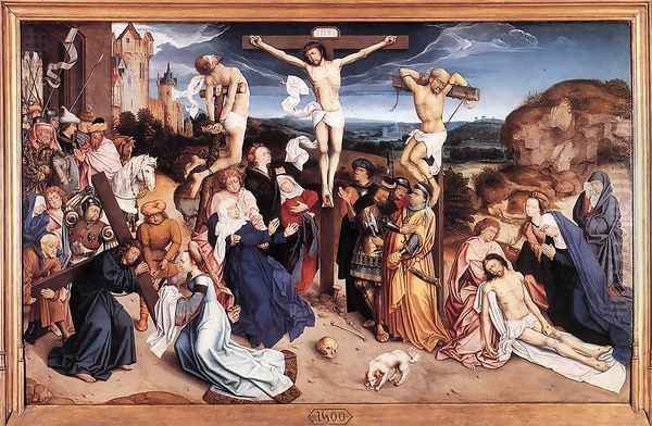 Calvary 1500 Oil Painting by Flemish Unknown Masters