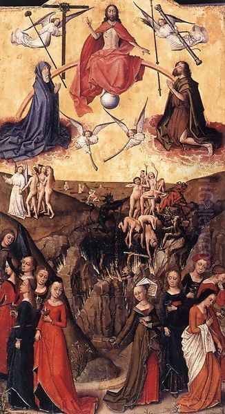 Last Judgment anf the Wise and Foolish Virgins 1450s and c. 1480 Oil Painting by Flemish Unknown Masters