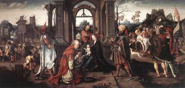 Adoration of the Magi c. 1515 Oil Painting by Flemish Unknown Masters