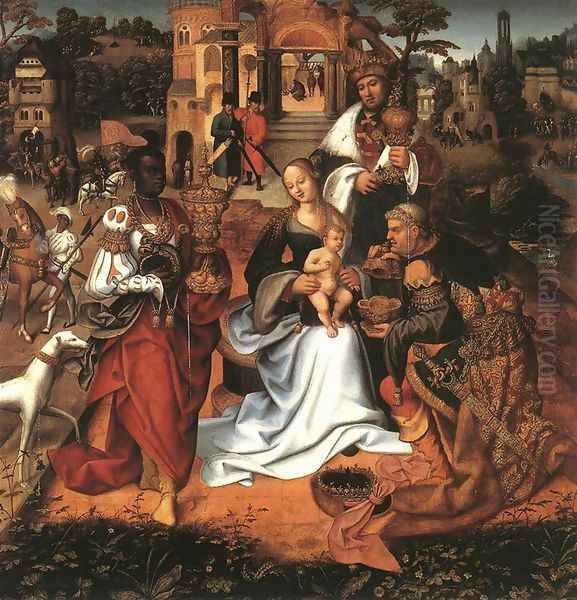 Adoration of the Magi 1513-20 Oil Painting by Flemish Unknown Masters