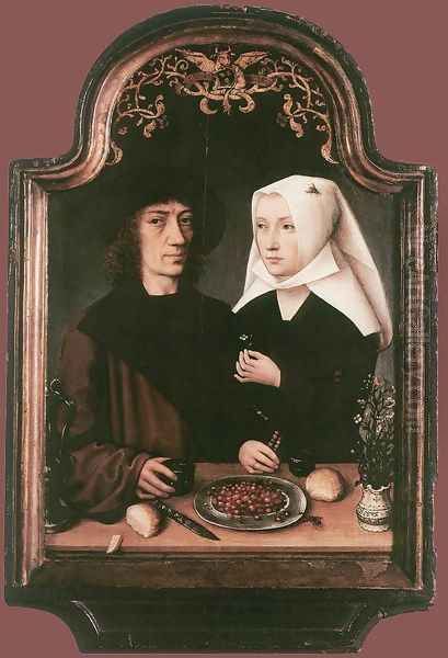 Portrait of the Artist and his Wife 1496 Oil Painting by Flemish Unknown Masters