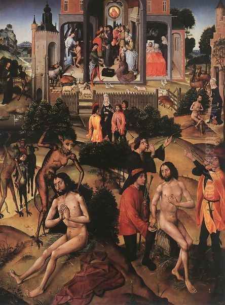 Scenes from the Life of Job 1480-90 Oil Painting by Flemish Unknown Masters