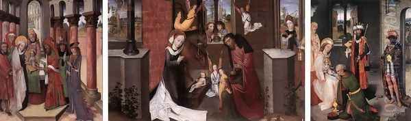 Triptych with Scenes from the Life of Christ Oil Painting by Flemish Unknown Masters