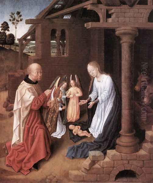 Nativity 1475-1500 Oil Painting by Flemish Unknown Masters