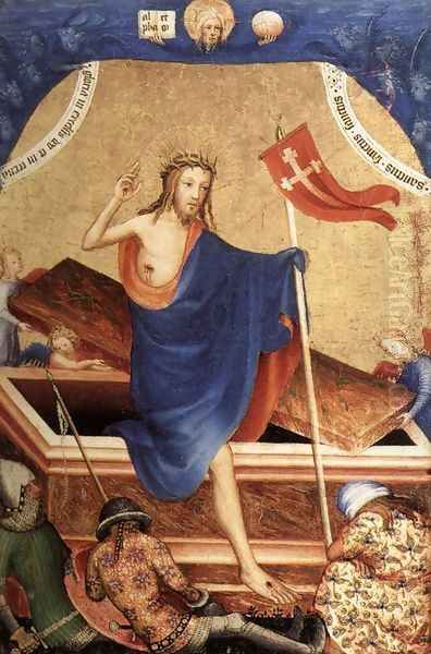 Resurrection c. 1400 Oil Painting by Flemish Unknown Masters