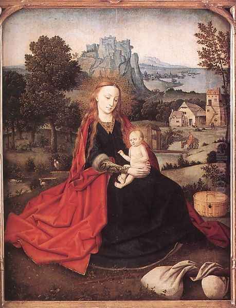 Rest on the Flight into Egypt c. 1500 Oil Painting by Flemish Unknown Masters