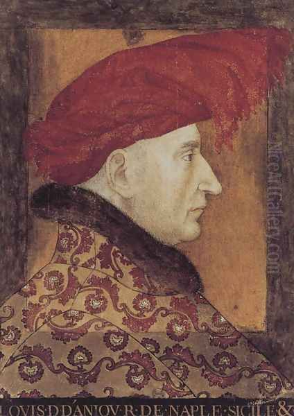 Portrait of Louis II, Duke of Anjou 1412-15 Oil Painting by Flemish Unknown Masters