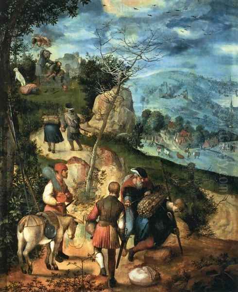 Abraham Leading his Son Isaac to the Sacrifice Oil Painting by Flemish Unknown Masters