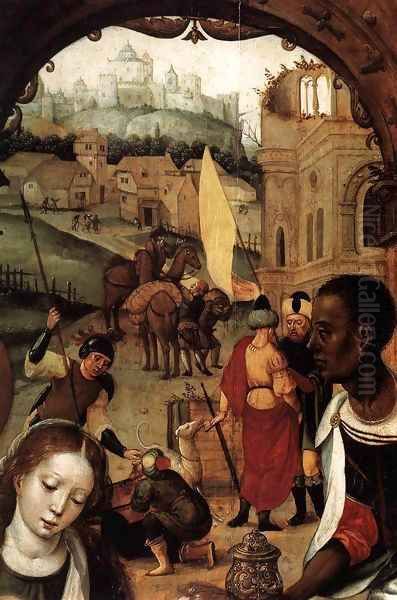 Adoration of the Magi (detail) Oil Painting by Flemish Unknown Masters