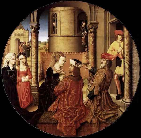 Joseph and Asenath Oil Painting by Flemish Unknown Masters