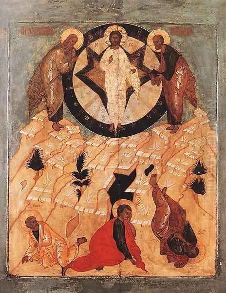 Icon of the Transfiguration Oil Painting by Russian Unknown Master