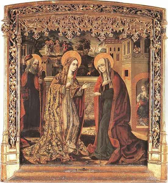 The Visitation 1480-1500 Oil Painting by Spanish Unknown Masters