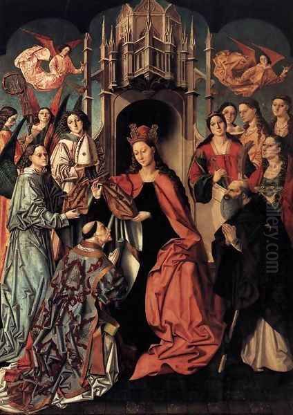 The Blessing of the Chasuble to St Ildefonso Oil Painting by Spanish Unknown Masters