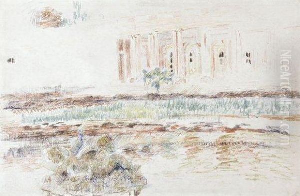 Le Grand Trianon, Versailles Oil Painting by Rik Wouters