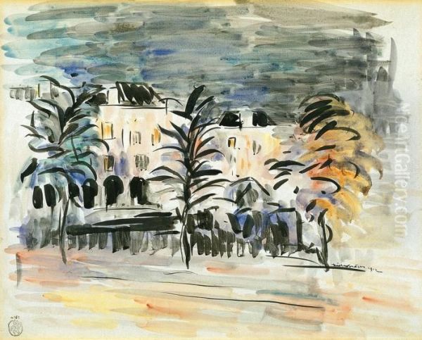 La Maison Haute (1912) Oil Painting by Rik Wouters