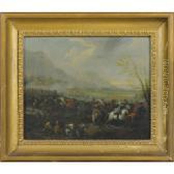 Untitled Oil Painting by Pieter Wouwermans or Wouwerman