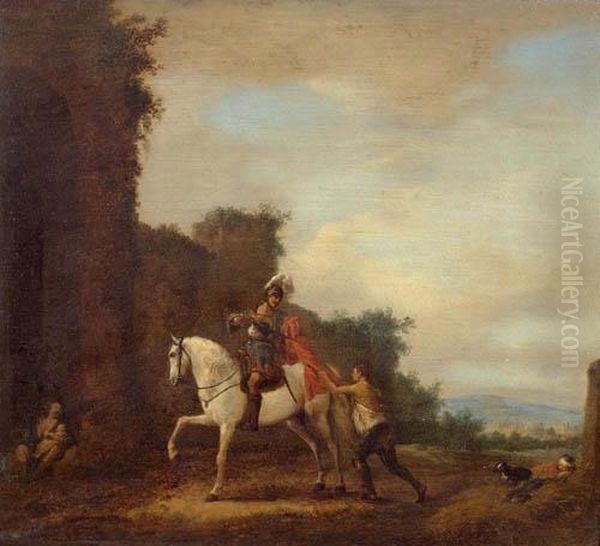 Saint Martin Oil Painting by Pieter Wouwermans or Wouwerman